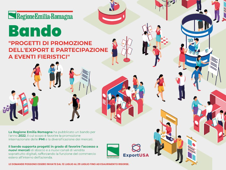 Bando fiere Emilia Romagna per il mercato USA